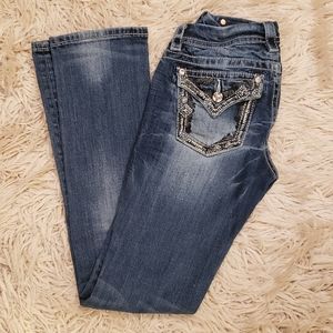 Womens Miss Me Flattering Boot Cut Jeans